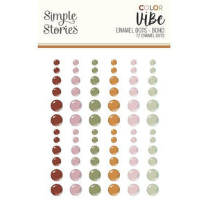 Simple Stories  - Color Vibe - Enamel Dots - Boho