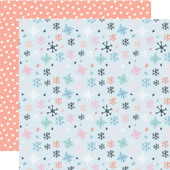 Simple Stories - Winter Wonder - Chilly + Happy 12x12 Designer Cardstock