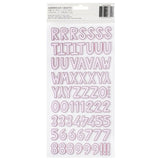 American Crafts - Pebbles - Cool Girl Alphabet Thickers