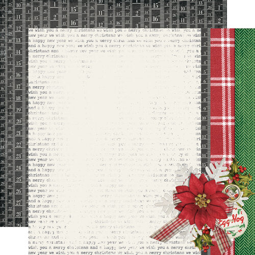 Simple Stories - Simple Vintage Dear Santa - Holly & Jolly Paper