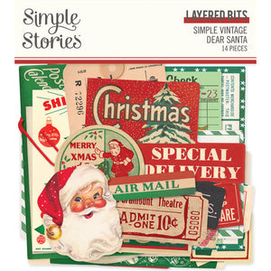 Simple Stories - Simple Vintage Dear Santa - Layered Bits & Pieces
