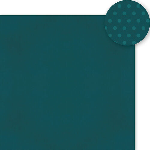Simple Stories - Color Vibe - Deep Teal - 12 x 12 Cardstock Paper