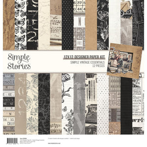 Simple Stories - Simple Vintage Essentials - 12x12 Designer Paper Kit