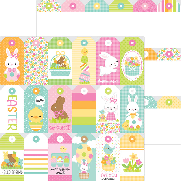Doodlebug Design Bunny Hop 12x12 Double-Sided Cardstock - Easter's On Its Way