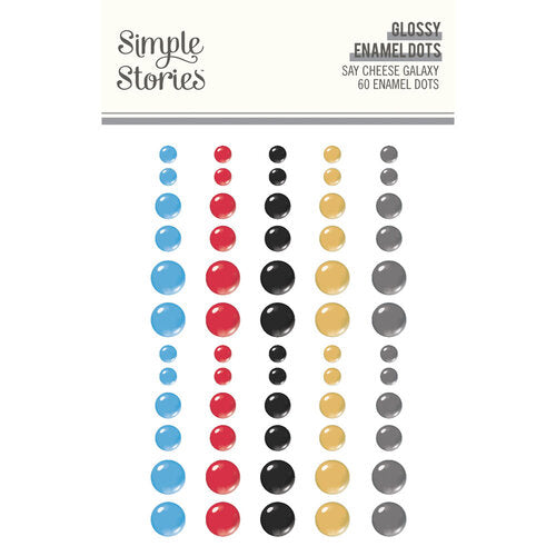 Simple Stories - Say Cheese Galaxy - Glossy Enamel Dots