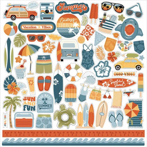 Echo Park - 12x12 Summer Vibes Element Sticker