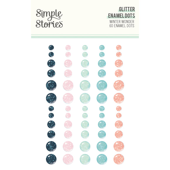Simple Stories - Winter Wonder - Enamel Dots