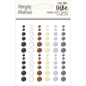 Simple Stories  - Color Vibe - Enamel Dots - Basics