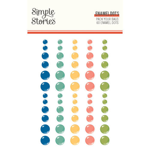 Simple Stories - Pack Your Bags - Enamel Dots