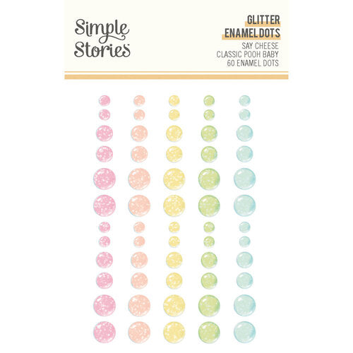 Simple Stories - Say Cheese Classic Pooh Baby - Glitter Enamel Dots