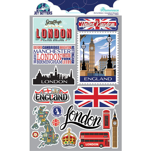 Reminisce - Jet Setter Stickers - United Kingdom