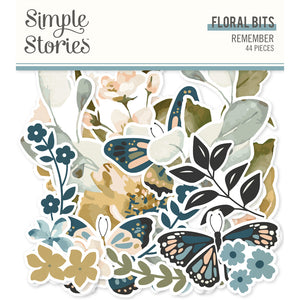 Simple Stories - Remember - Floral Bits & Pieces
