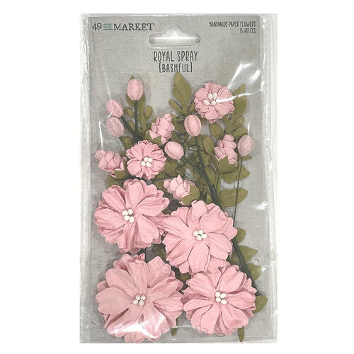 49 and Market - Royal Spray Paper Flowers - Bashful