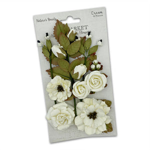 49 and Market - Nature's Bounty Paper Flowers - Cream