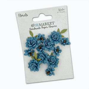 49 and Market - Handmade Paper Flowers - Slate