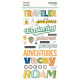 Simple Stories - Happy Travels - Foam Stickers