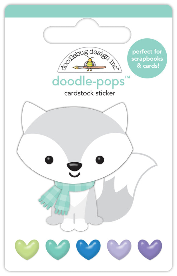 Doodlebug Design - Snow Much Fun - Frosty Fox Doodle-Pops
