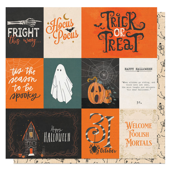 Photo Play - Trick or Treat - Fright This Way - 12x12 Cardstock