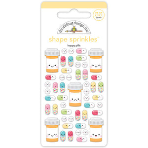 Doodlebug Design - Happy Healing - Happy Pills Shape Sprinkles