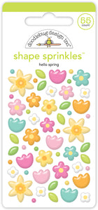 Doodlebug Design - Bunny Hop - Hello Spring Shape Sprinkles