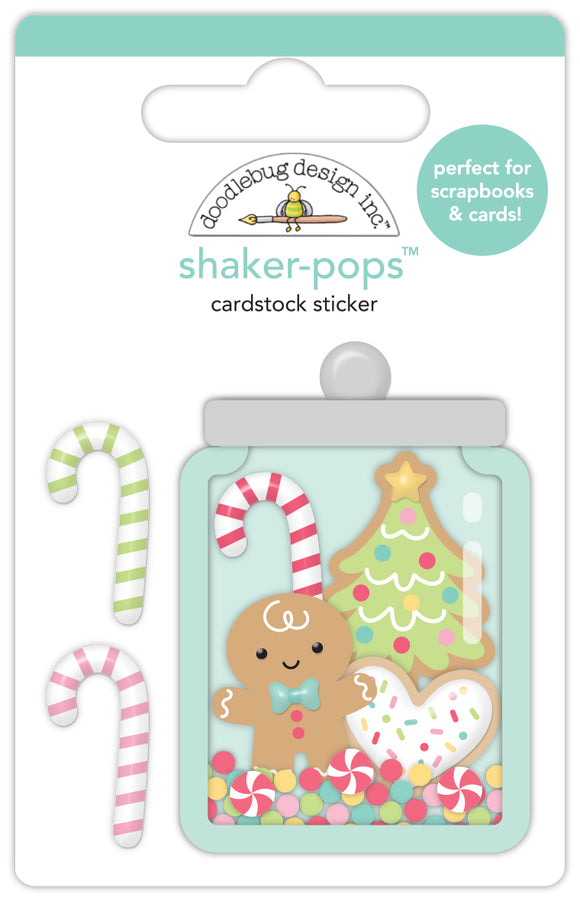 Doodlebug Design - Gingerbread Kisses - Holiday Treats Shaker-Pops