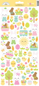 Doodlebug Design - Bunny Hop - Icons Sticker