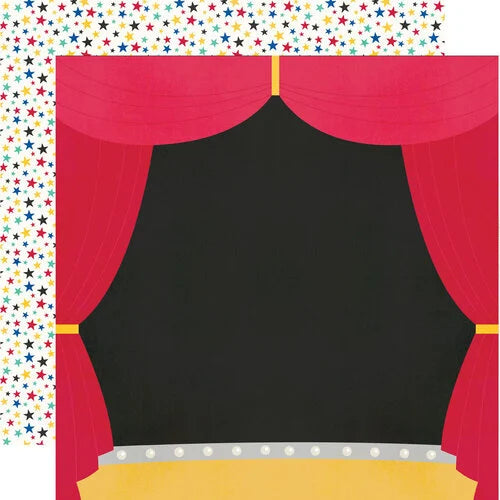 Simple Stories - Say Cheese Tinseltown - It's Showtime! - 12x12 Cardstock Paper