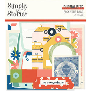 Simple Stories - Pack Your Bags - Journal Bits & Pieces