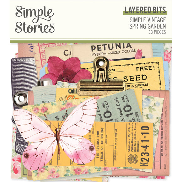 Simple Stories - Simple Vintage Spring Garden - Layered Bits & Pieces