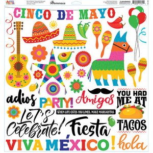 Reminisce - Mexican Fiesta - 12x12 Sticker Sheet