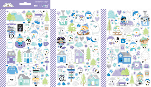 Doodlebug Design - Snow Much fun - Mini Icons Stickers