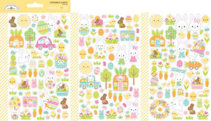 Doodlebug Design - Bunny Hop - Mini Icons Stickers