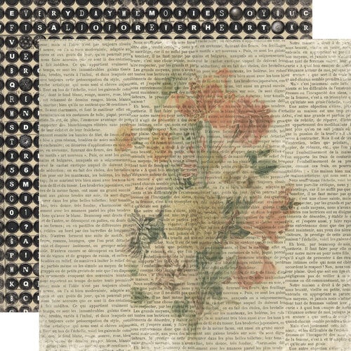 Simple Stories - Simple Vintage Junk Drawer - Notes and Things 12x12 Cardstock