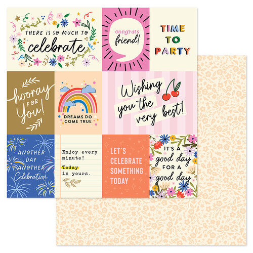 American Crafts - Life of the Party 12x12 Cardstock - Party Time
