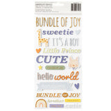 American Crafts - Hello Little Boy - Phrases Thickers