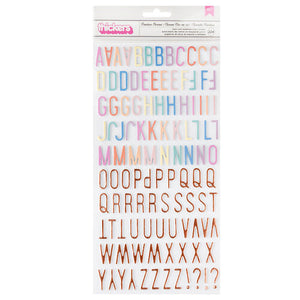 American Crafts - Rainbow Avenue - Alphabet Thickers