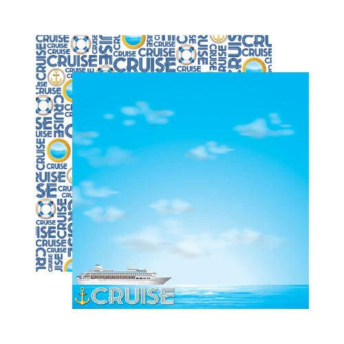 Reminisce - Cruise Paper -  12x12 Paper