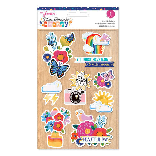 American Crafts - Shimelle - Main Character Energy - Layered Stickers