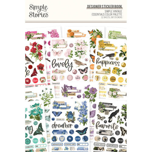 Simple Stories - Simple Vintage Essential Color Palette Sticker Book