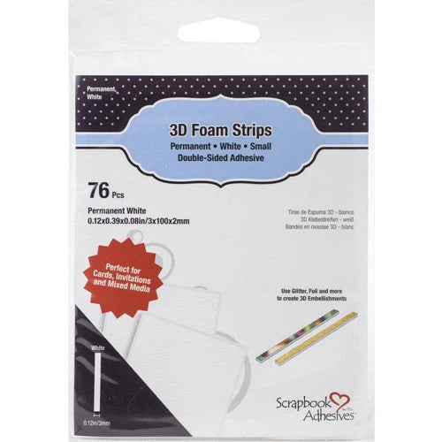 3D Foam Strips - White
