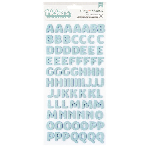 American Crafts - Pebbles - Sunny Blooms Alphabet Thickers