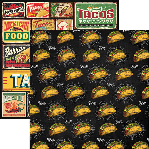 Reminisce - Tacos - 12 x12 Paper
