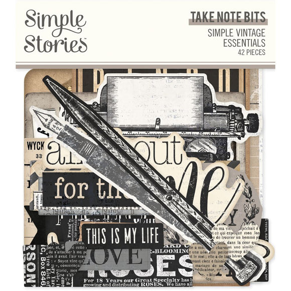 Simple Stories - Simple Vintage Essentials - Take Note Bits
