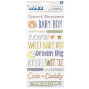 American Crafts - Hello Little Boy - Phrases Thickers