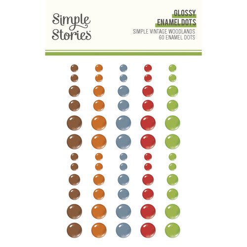 Simple Stories - Simple Vintage Woodlands - Glossy Enamel Dots