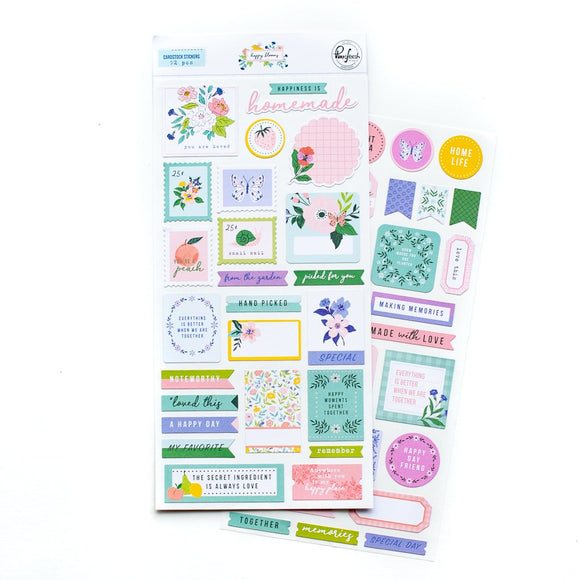 *SALE* Pink Fresh - Happy Blooms - Cardstock Stickers