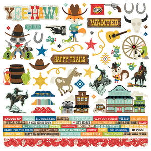*SALE* Simple Stories - Howdy! - 12x12 Sticker Sheet