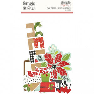 *SALE*- Simple Stories - Make it Merry  - Page Pieces - Hello December