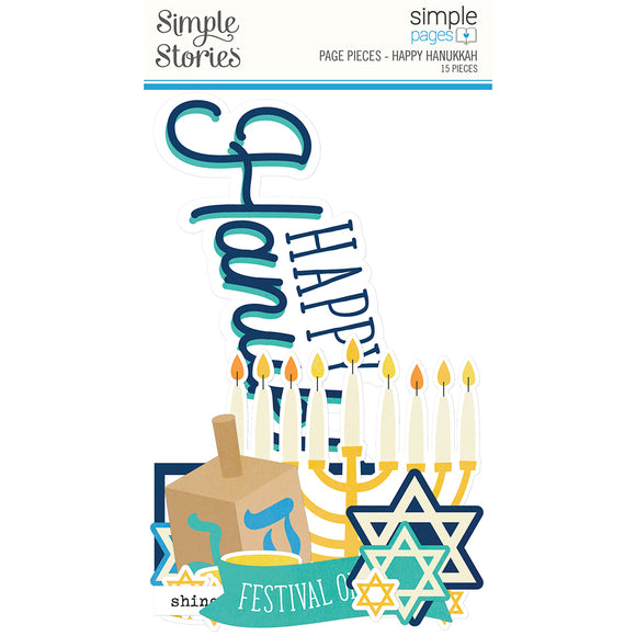 Simple Stories - Happy Hanukkah - Page Pieces