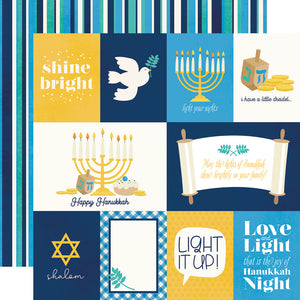 Simple Stories - Happy Hanukkah - Element Cards 12x12 Cardstock